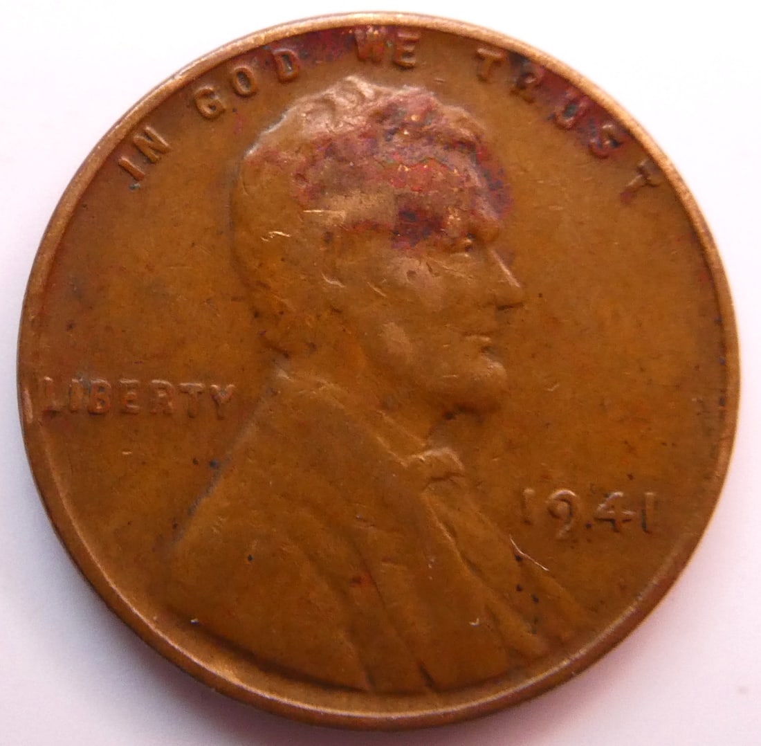 1941 Lincoln Cent Penny No Mint Mark (1 of 2)