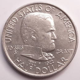 1/2 dollar 1922 USA 100th anniversary Birth of Ulysses S. Grant Silver coin