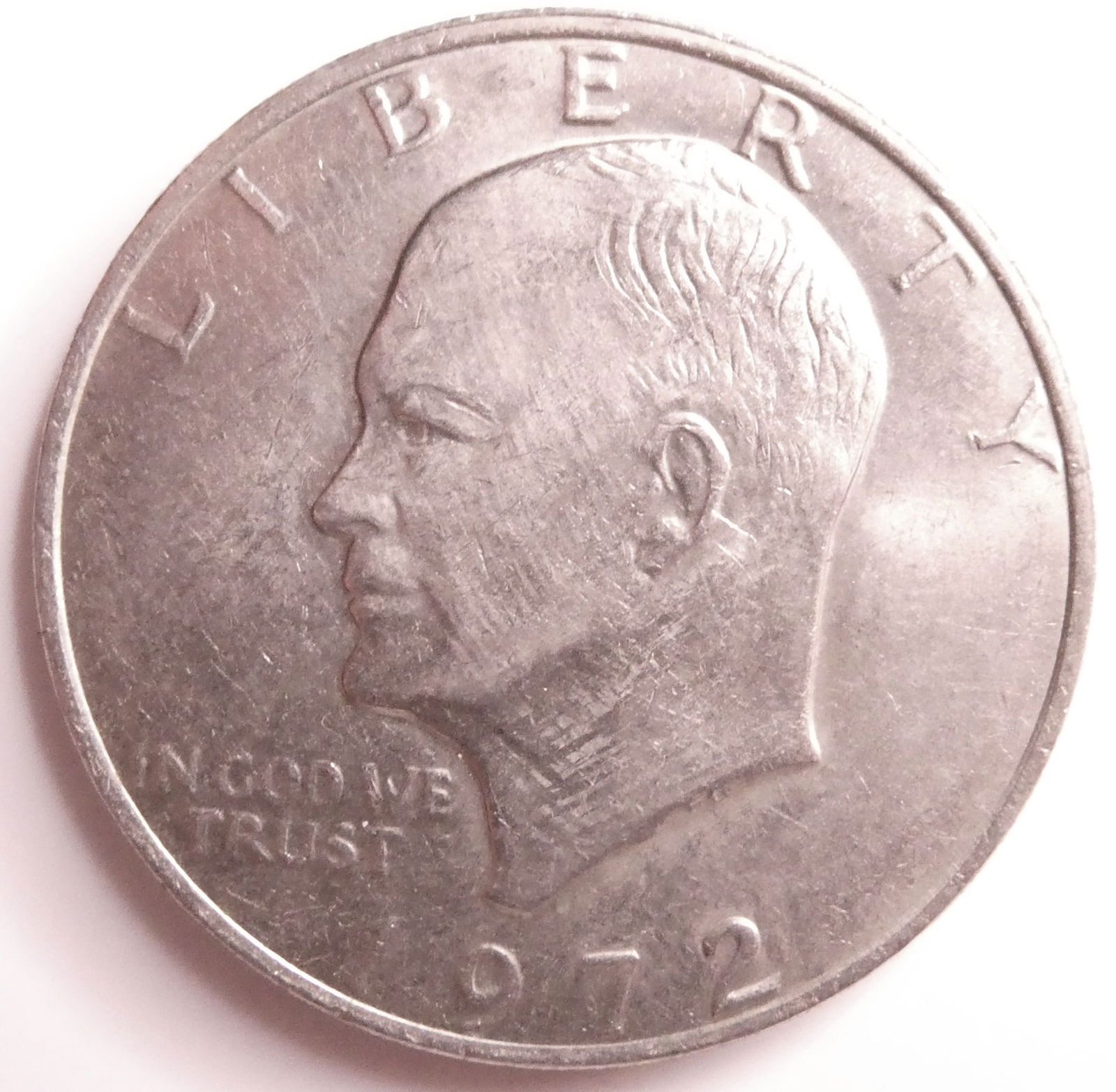US Eisenhower 1 dollar 1972  Silver coin (1 of 2)