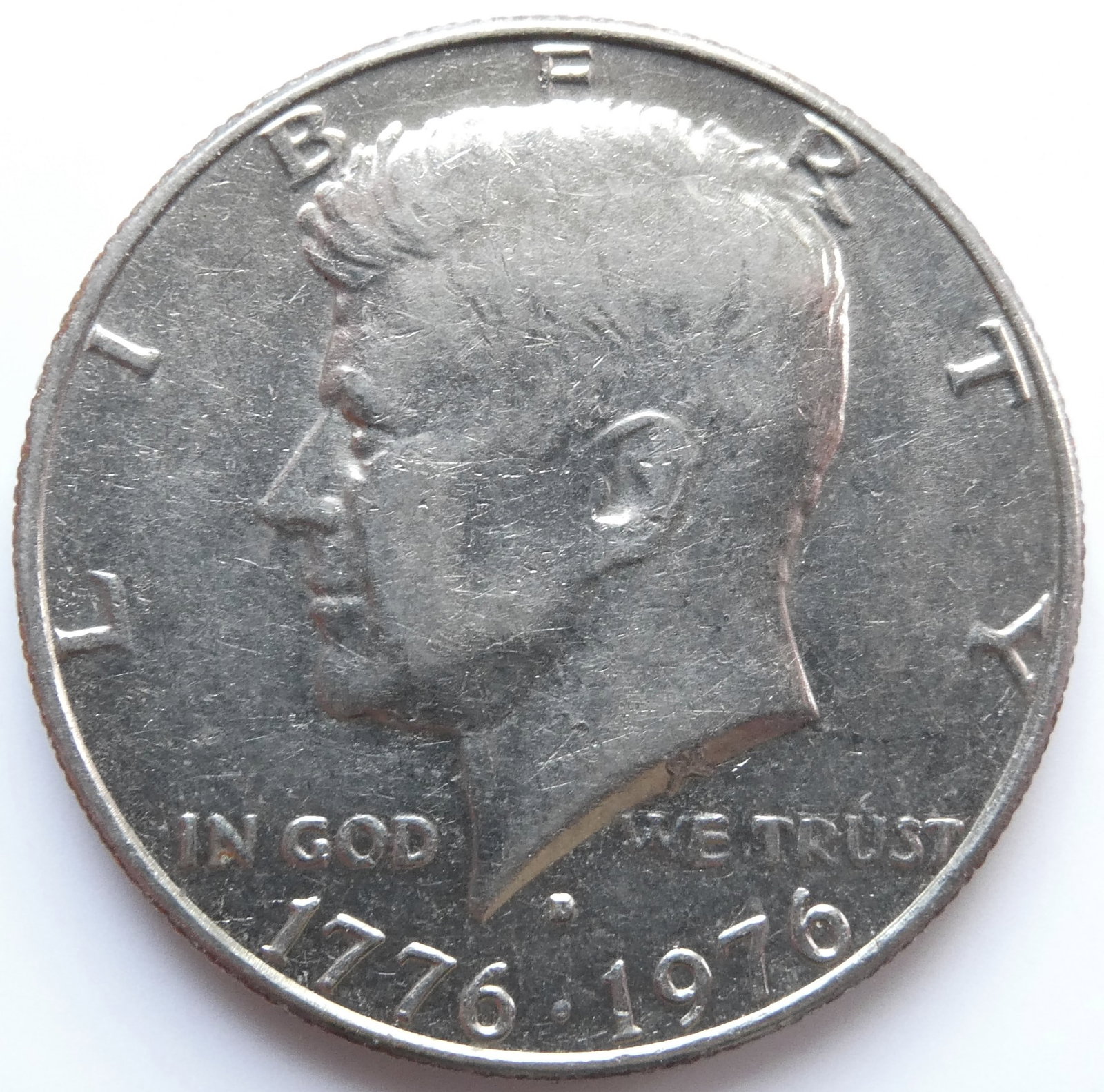 1776-1976-D Kennedy Half Dollar Silver Coin: Country USA, Denomination½ dollar, Year 1969, Subject Kennedy Half Dollar, Period United States of America (1951 - 1980), Coin type Circulation coins, Composition Silver 0.400, Edge typeReeded,