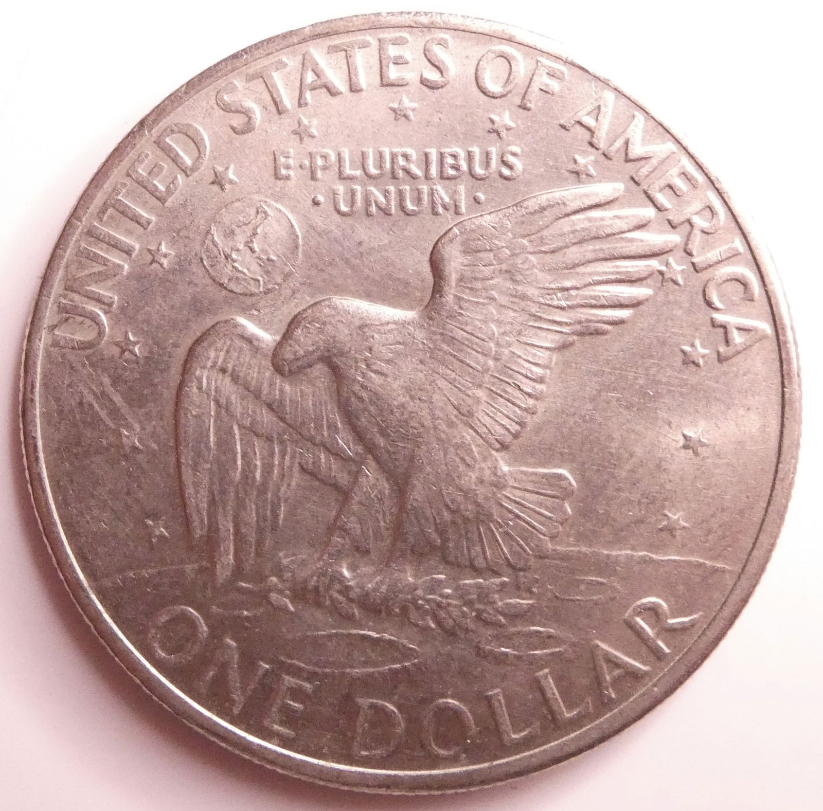 US Eisenhower 1 dollar 1972-D  Silver coin (1 of 2)