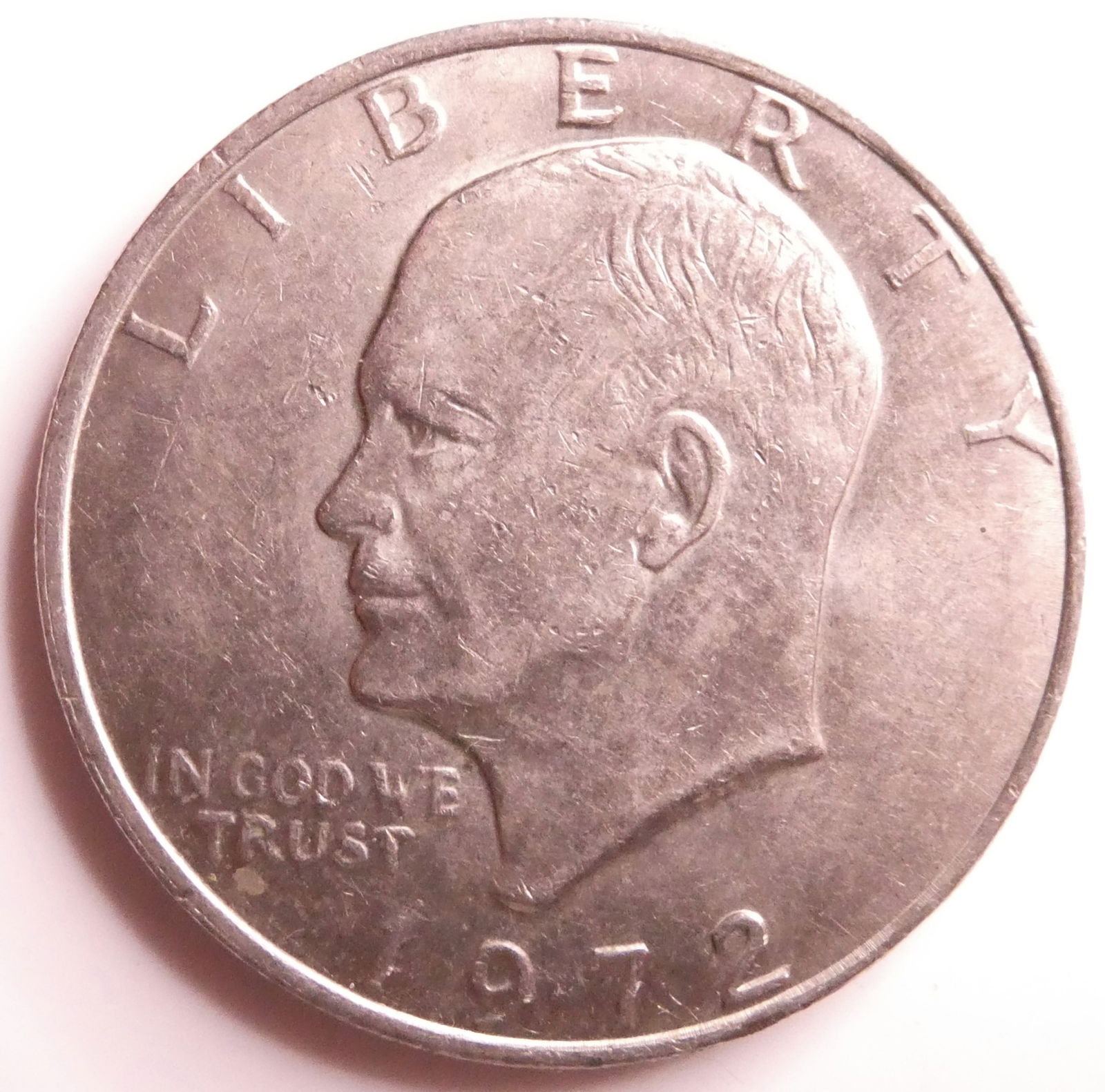 US Eisenhower 1 dollar 1972  Silver coin (1 of 2)