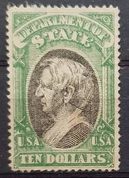 US Stamp Value Scott $10 1873 State Official