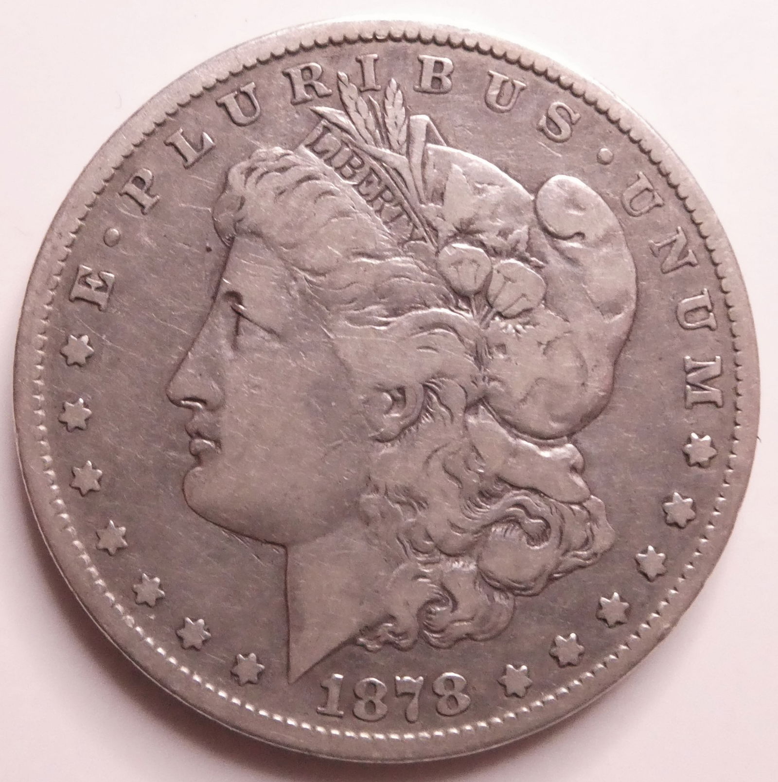 Morgan Silver dollar 1878-S Silver coin (1 of 2)