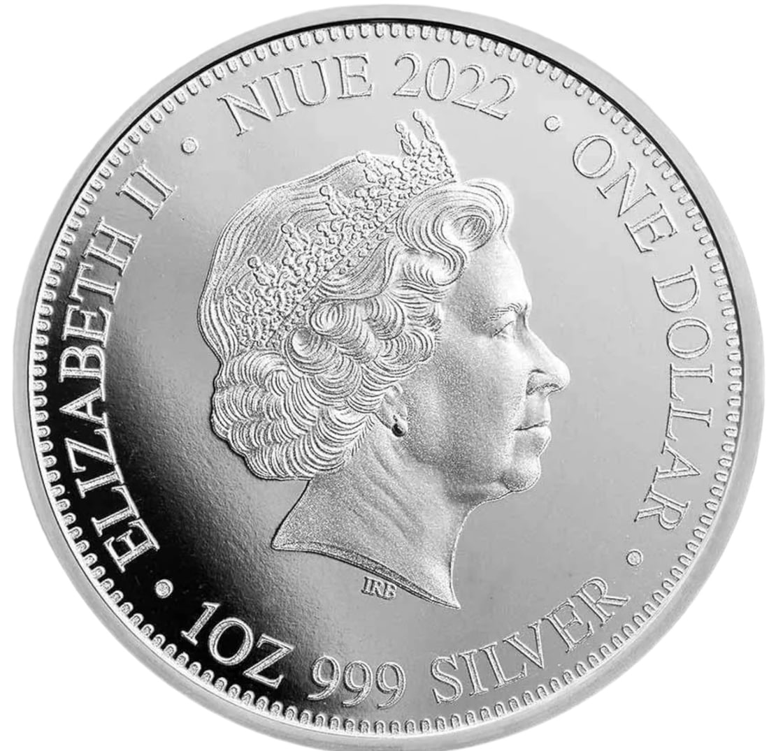 2022 $1 Elizabeth II Predators Lion and Hyena 1oz Silver Brilliant Uncirculated (1 of 2)