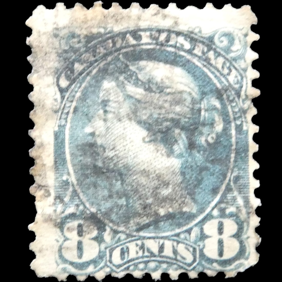Queen Victoria - 8 cents 1893 - Blue grey (#44a) (1 of 2)
