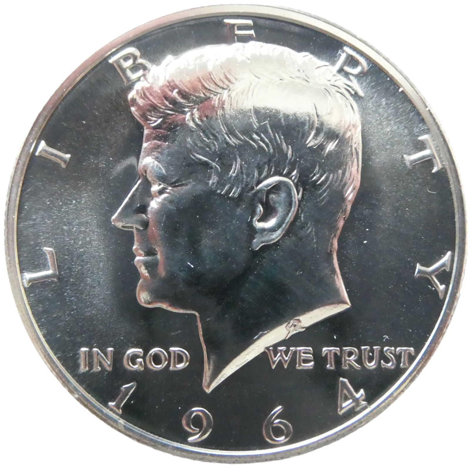 USA 1964 Kennedy Half Dollar Silver coin Proff (1 of 2)
