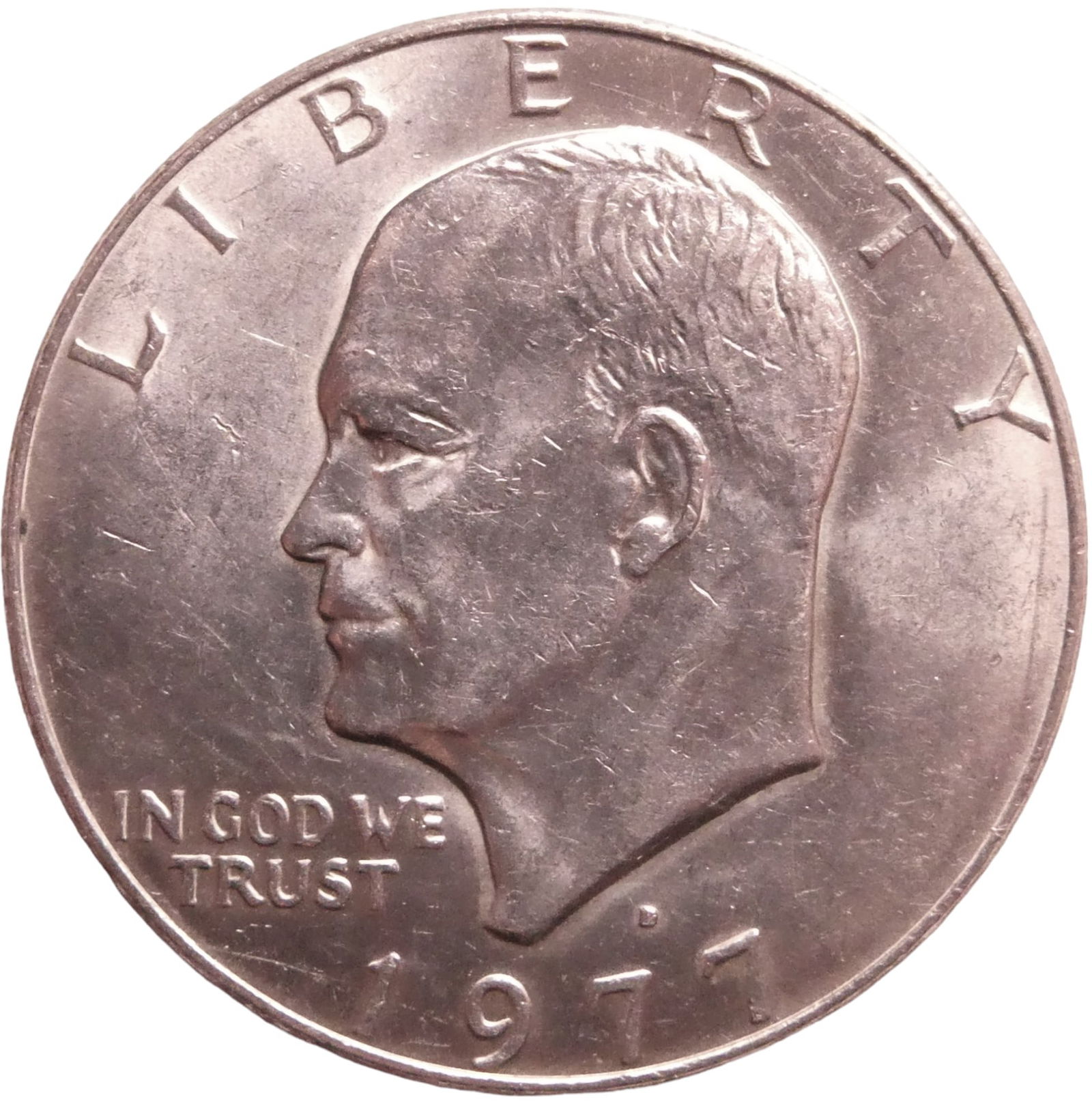 1977-D Eisenhower ike Silver dollar Error D (1 of 2)