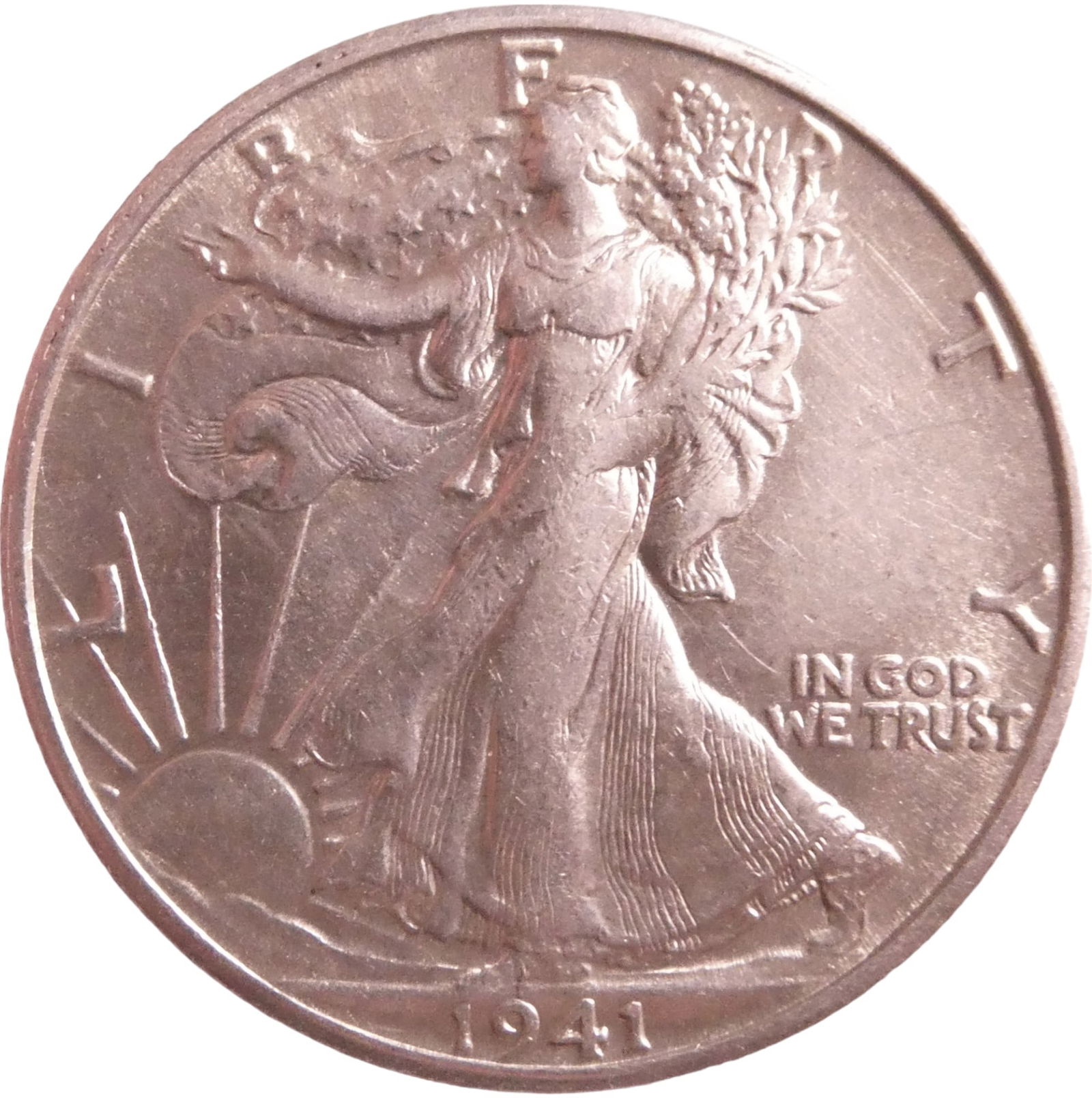 1941 WALKING LIBERTY HALF DOLLAR Silver COIN (1 of 2)