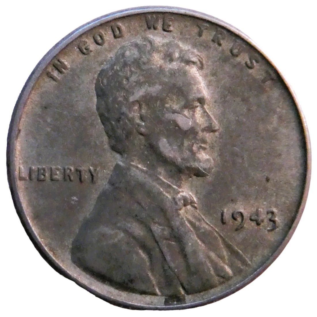 USA 1 cent, 1943 Mintmark "War cent" (1 of 2)