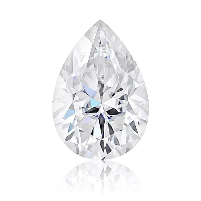 Loose Moissanite - Pear 1,0 ct D, VVS1 (1 of 3)