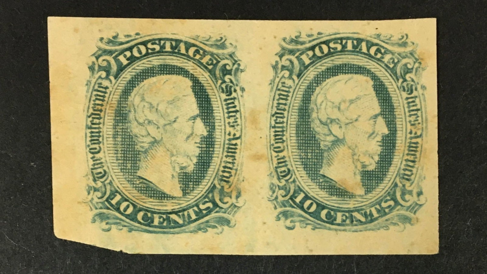 US STAMPS CSA # 11c MINT OG LH PAIR LOT MNG MNH (1 of 2)