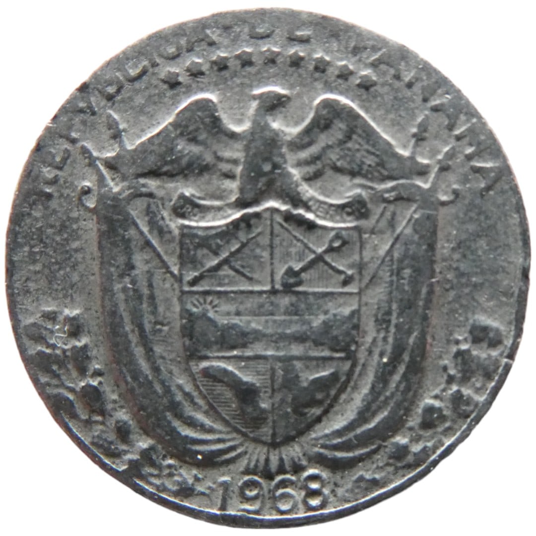 Panama ¼ Balboa silver coin (1 of 2)