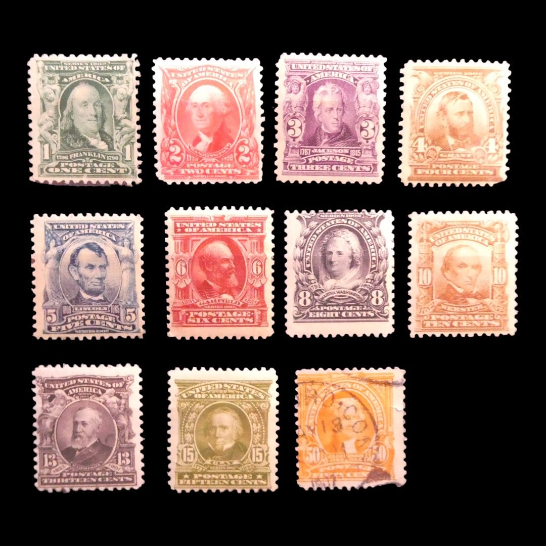 Lot US stamp 1894 bureau issue unwatermarked unstamped collection (1 of 5)