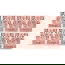 Block CHINA, 1912, 20c Red Brown, Waterlow "Republic" MNH Coiling Dragon Jumping Carp