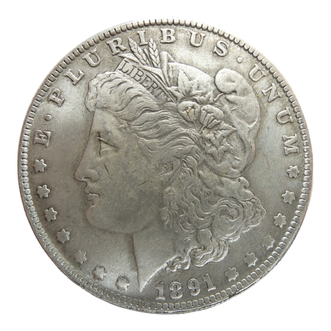 US Morgan silver dollar 1891-O (1 of 2)