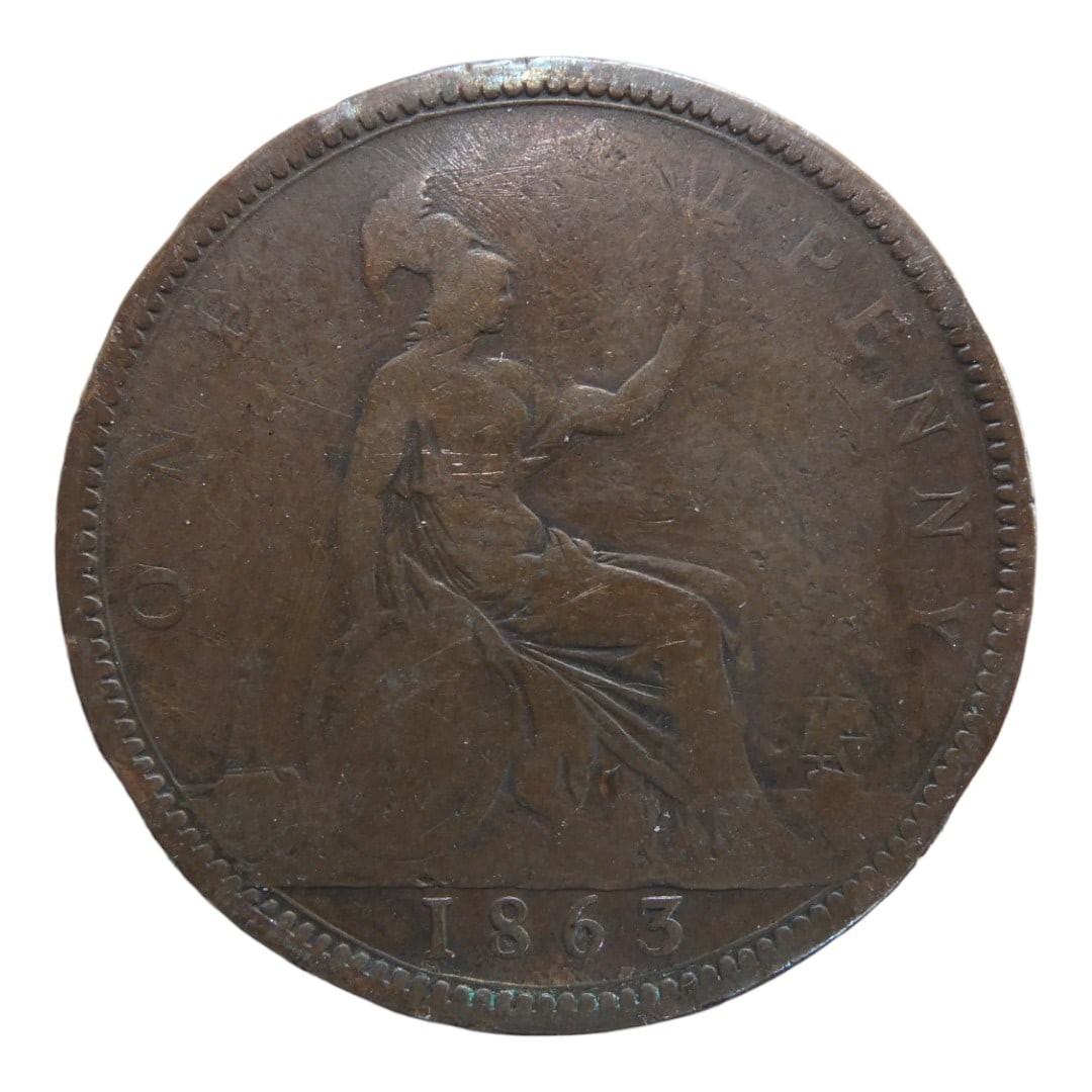 British Victoria One penny 1863 N#337 (1 of 2)