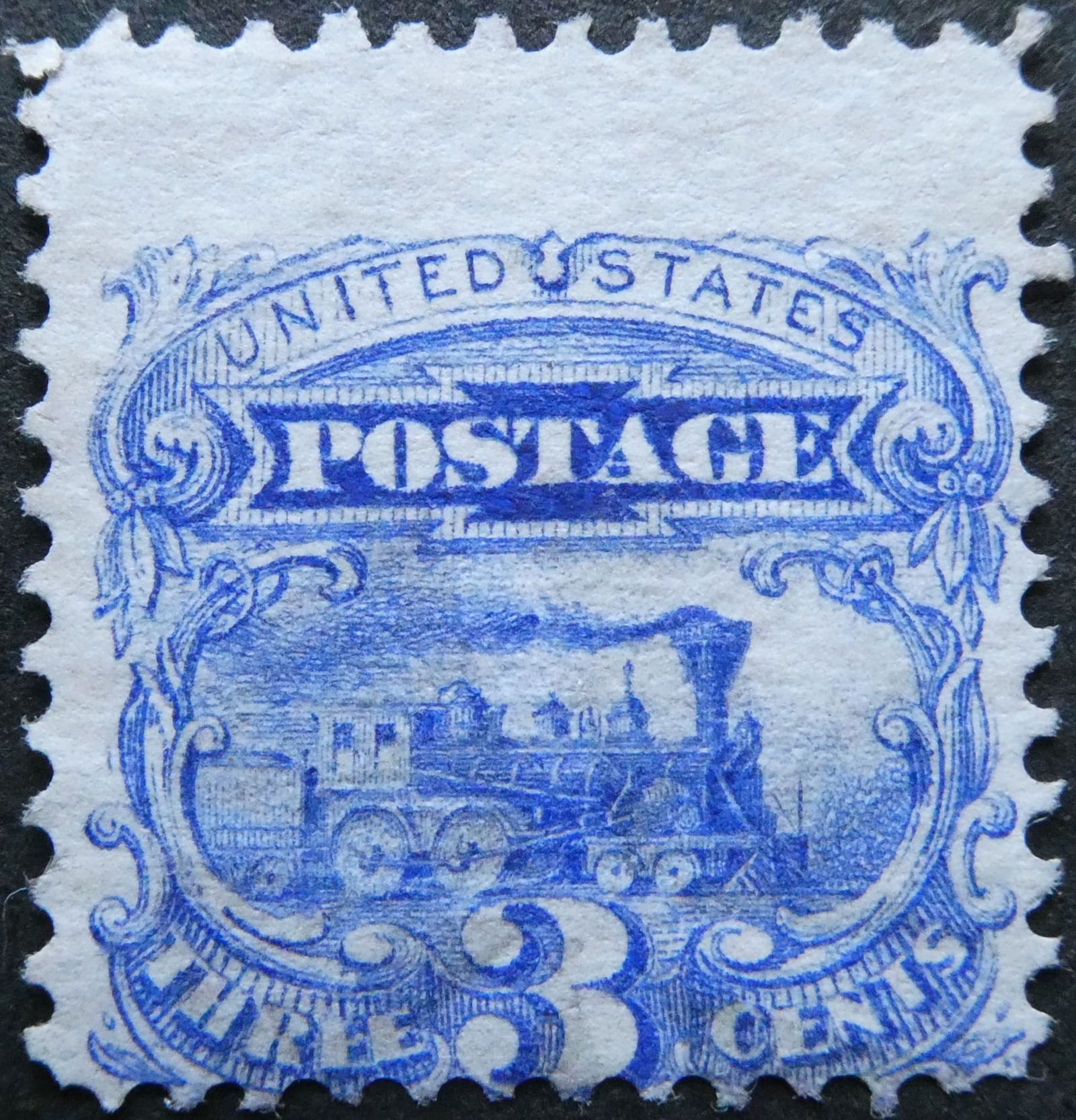 U.S. Used Stamp Scott #114 3c Locomotive MNH (1 of 2)