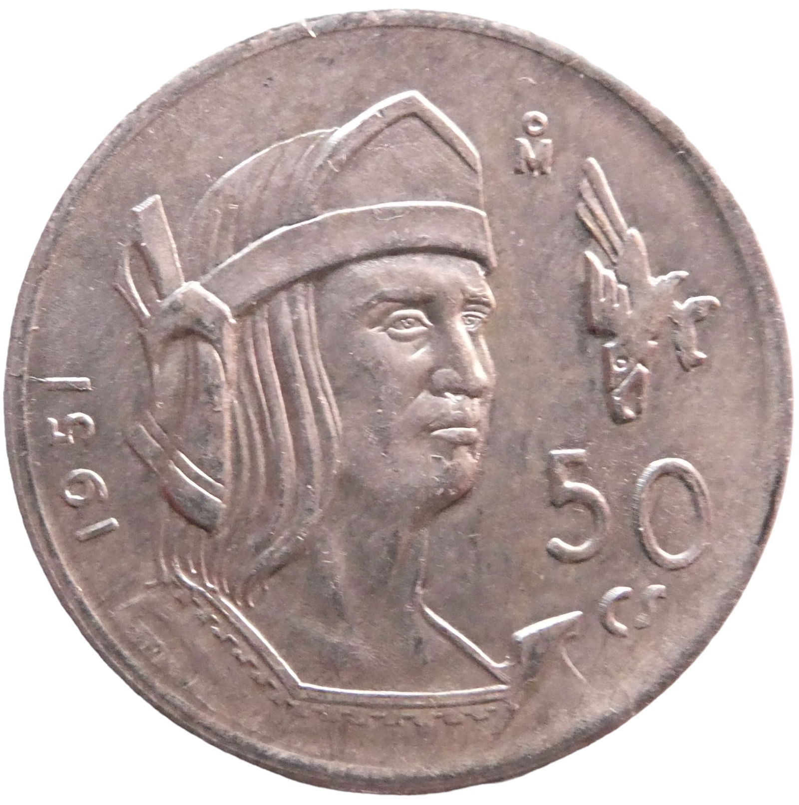 Mexico 50 Centavos 1951 Silver coin (1 of 2)