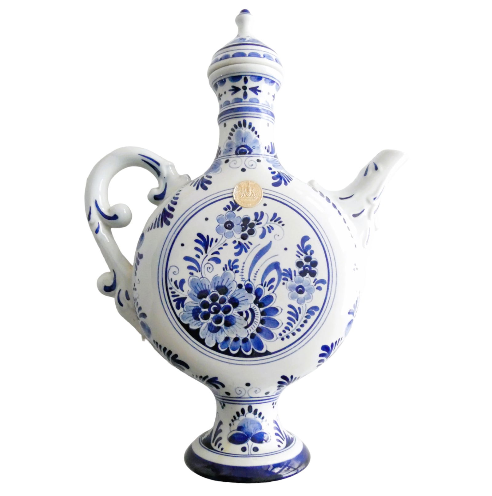 Herman Jensen Delft spirit bottle decanter Illinois ceramics holland Blue & White (1 of 8)