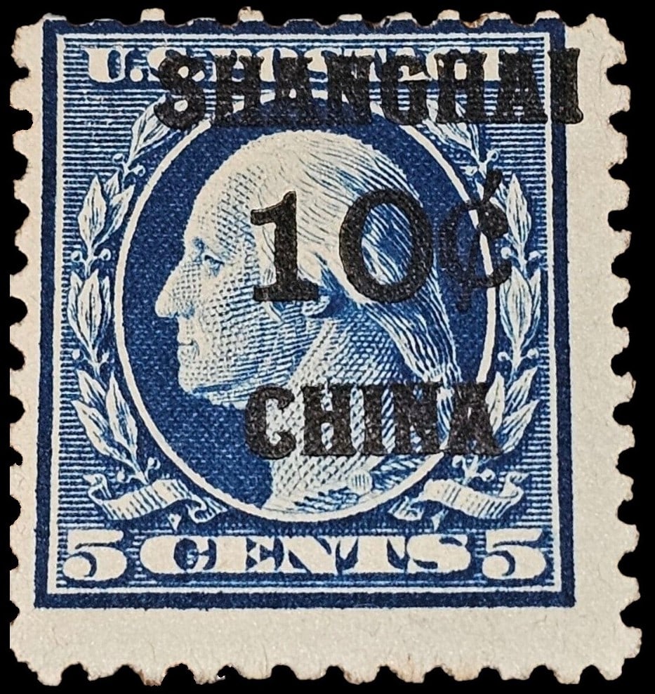 US STAMP, SHANGHAI CHINA SCOTT #K5 10c 1919 MNH OG CV (1 of 2)