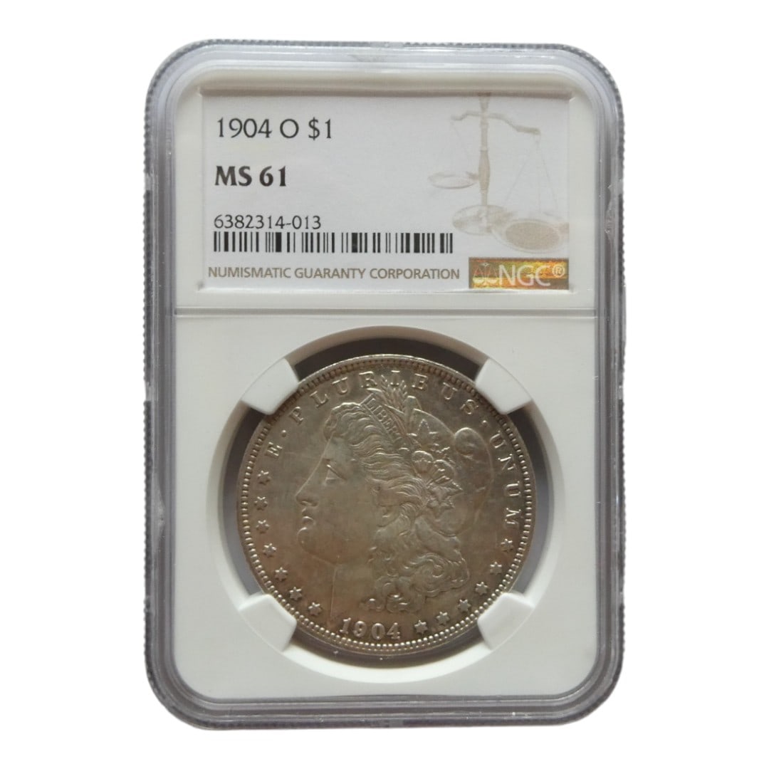 1904-O Morgan Silver Dollar $ NGC MS 61 (1 of 3)