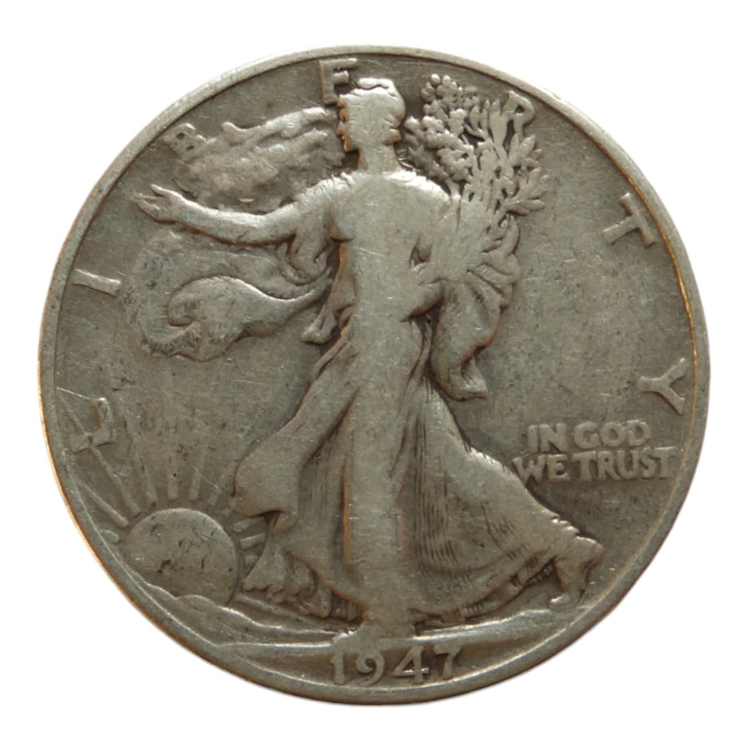 United States 1947 Half Dollar "Walking Liberty Half Dollar" Silver coin (1 of 2)