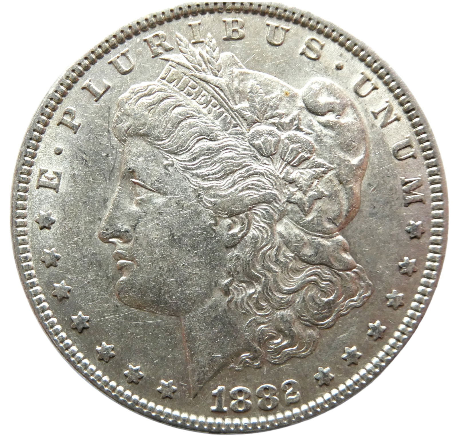 US 1882 Morgan Dollar Silver coin (1 of 2)