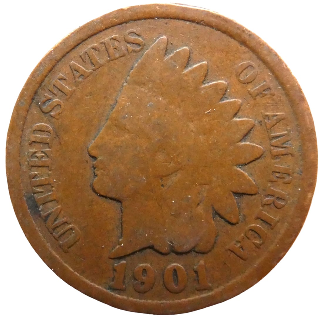 1 Cent "Indian Head Cent" U.S 1901 (1 of 2)