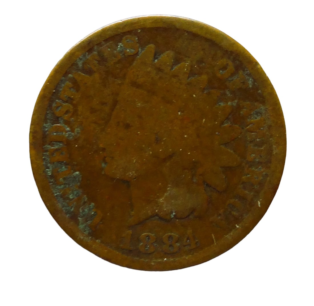 United States 1 cent "Indian Head Cent" 1884 (1 of 2)