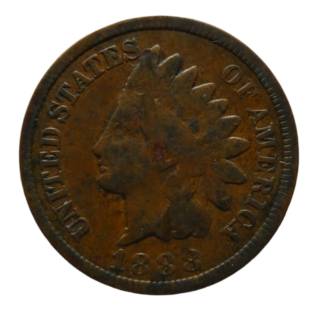 United States 1 cent "Indian Head Cent" 1888 (1 of 2)