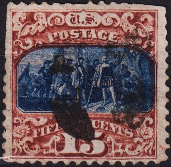 USA 1875  stamp 15 cent Scott #118 Pictorial Used (1 of 2)