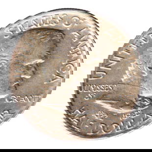 1922 U.S. Grant Memorial Half Dollar with Star, Silver Commemorative: his rare and historically significant 50 cent commemorative coin was issued by the United States Mint in 1922 to mark the centennial of Ulysses S. Grant's birth in 1822. Struck in silver at the Philad