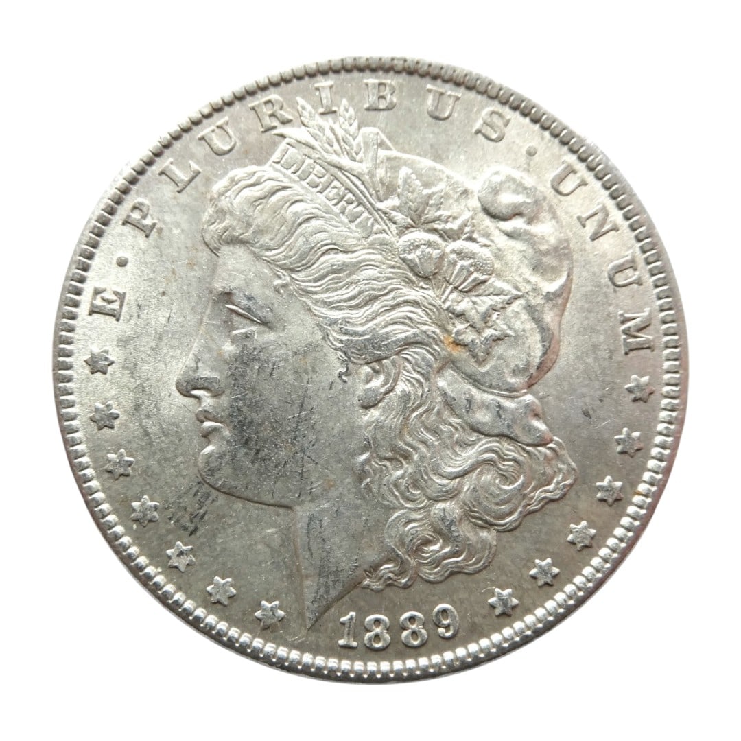 1889 Morgan Silver Dollar, USA, Philadelphia Mint, KM#110 (1 of 2)