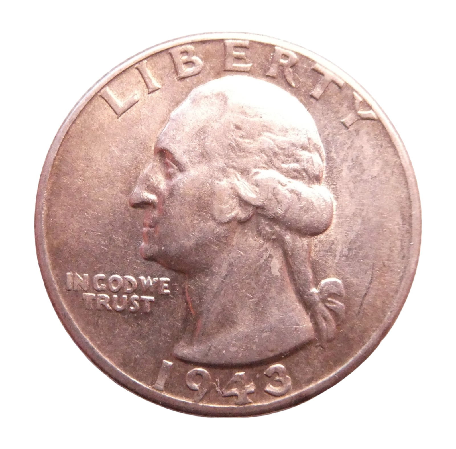 1943 USA Washington Quarter, Silver coin (1 of 2)