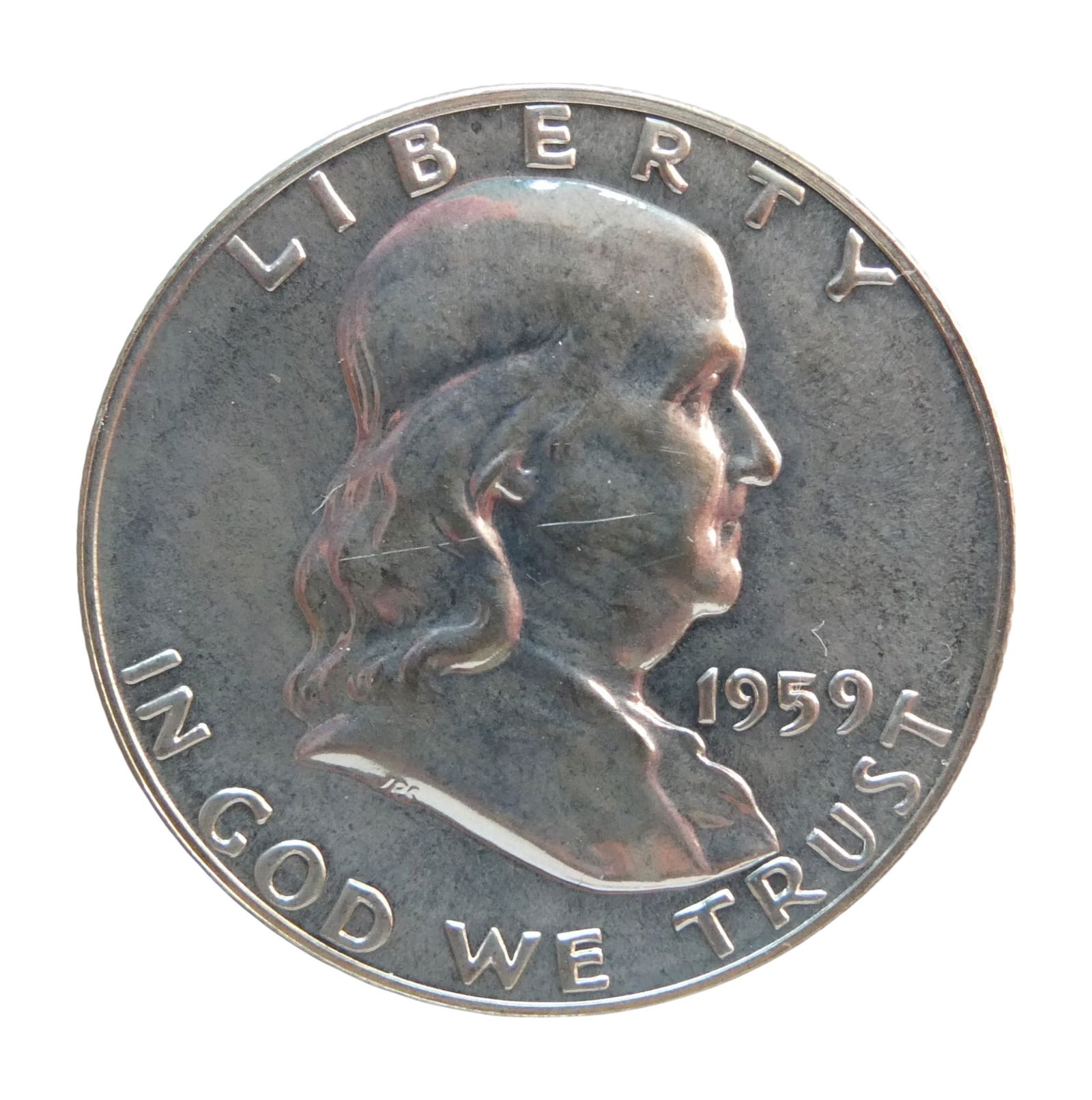 1959 USA Franklin Half Dollar, Silver coin (1 of 2)