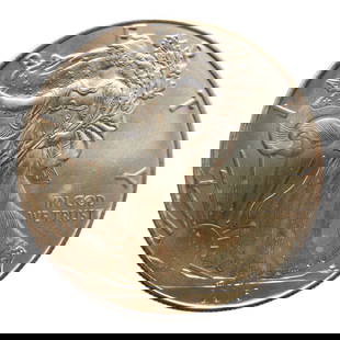 United States Silver Eagle $1 Bullion Coin, .999 Silver, Type 1: This 1 Dollar bullion coin, although mistakenly described as "1916," is in fact a modern American Silver Eagle, part of the official U.S. bullion program that began in 1986. This coin is struck in .99