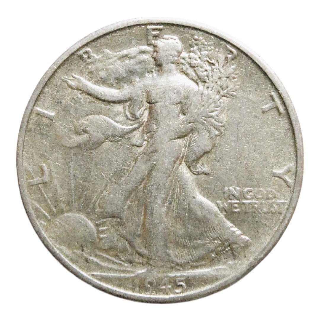 1945-S United States Walking Liberty Half Dollar, Silver, San Francisco Mint (1 of 2)