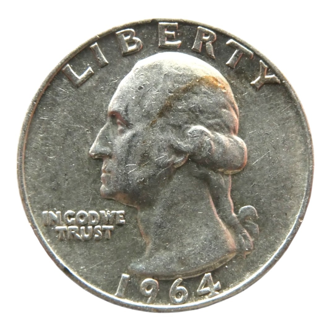 1964-D Washington Quarter, Silver, Denver Mintmark (1 of 2)