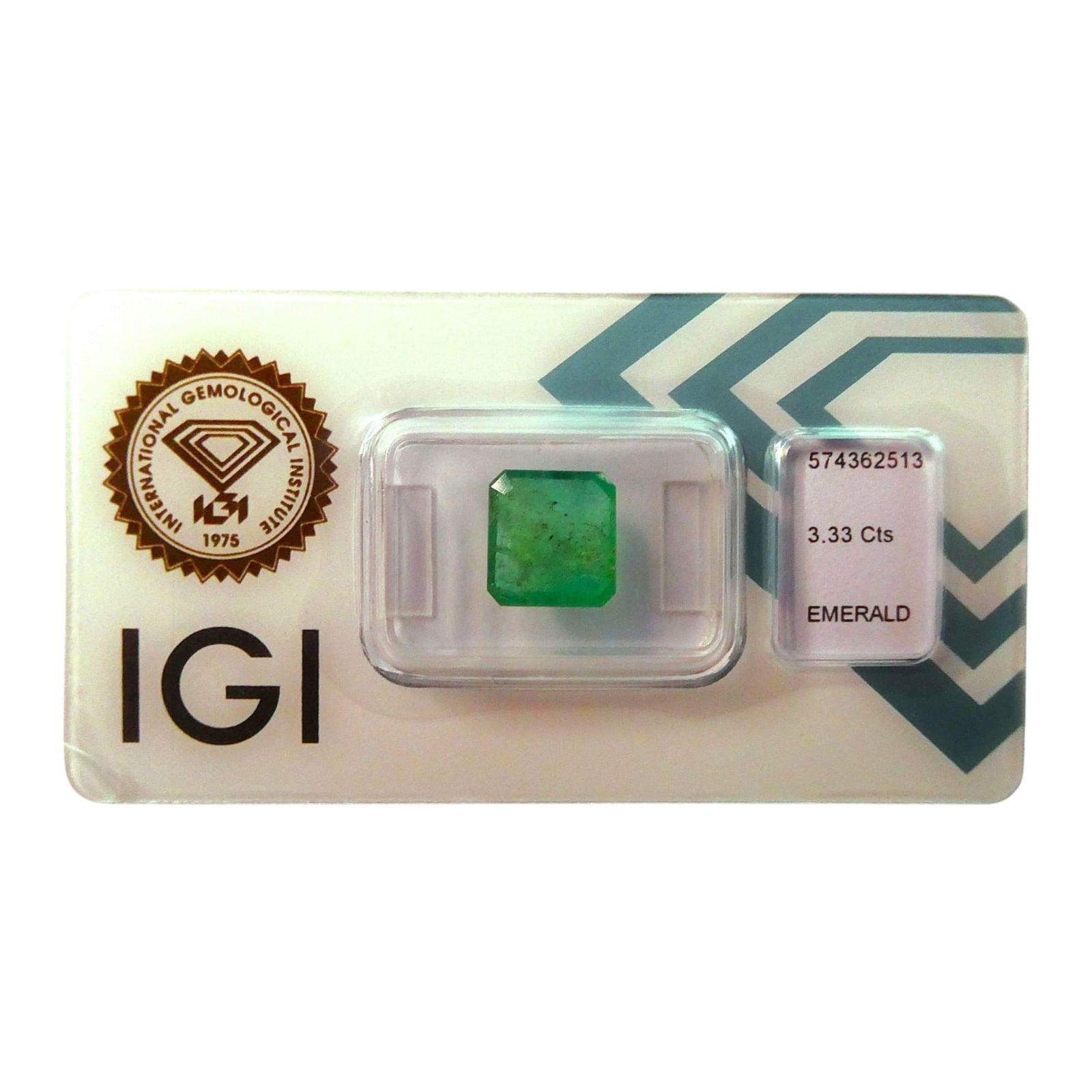 IGI Certified Zambian Emerald, 3.33 ct, Square Emerald Cut (1 of 5)