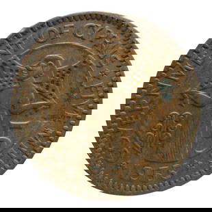 1955 Cyprus 5 Mils Coin, Bronze, Queen Elizabeth II Colonial Issue: Struck in 1955 at the height of British colonial rule, this Cypriot 5 Mils coin is part of a brief and historically charged coinage series issued under Queen Elizabeth II. Minted for only two years (1