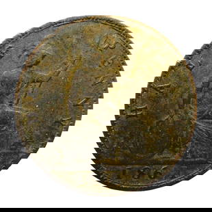 1861 United Kingdom Half Penny, Queen Victoria, Bronze Coin: This ½ Penny coin was issued in 1861 under the reign of Queen Victoria and is part of the bronze coinage reform introduced in 1860, replacing earlier copper issues. Minted during the early year