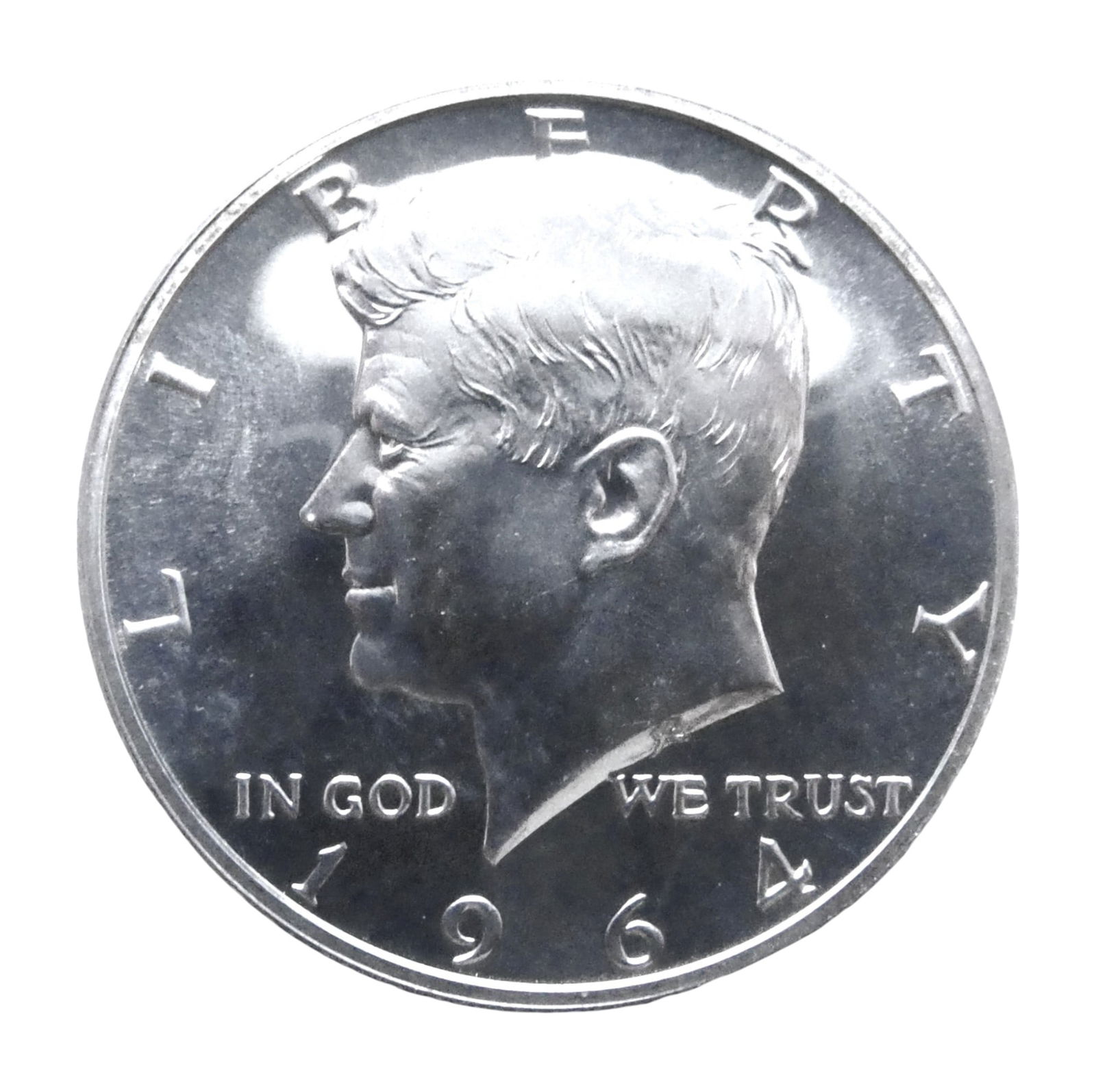 1964 Kennedy Half Dollar, First Year Issue, Silver .900, KM202 Proff (1 of 2)