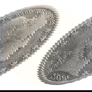 1909-S United States Barber Half Dollar, 90% Silver: This 1909-S Barber Half Dollar is part of the classic series designed by Charles E. Barber and minted from 1892 to 1915. Struck at the San Francisco Mint (as denoted by the ?S&rdquo; mintmark on the r