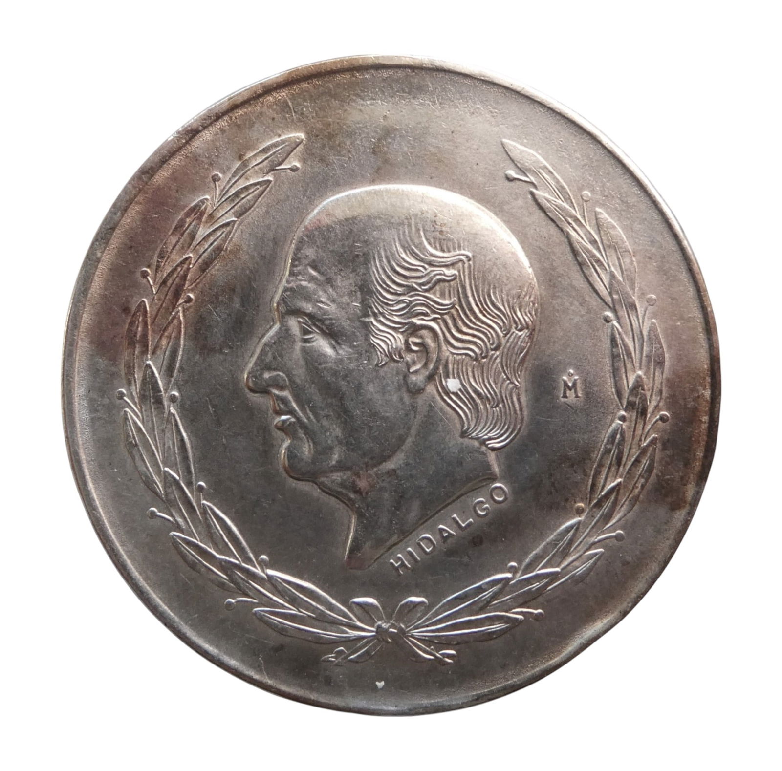 1953 Mexico 5 Pesos Silver Coin, Hidalgo Type, 0.720 Silver (1 of 2)