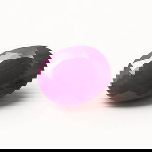 Unheated Purplish Pink Sapphire, 3.20 ct, Cushion Cut, ALGT Certified: This exceptional natural purplish pink sapphire weighs 3.20 carats and is cut in a cushion mixed style, measuring 7.96 × 6.91 × 5.53 mm. Certified by ALGT (Antwerp Laboratory for Gemstone Testing),