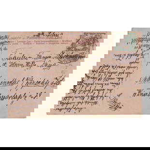 1913 Germany Post Office in China, Tsingtau Postcard with 2c Yacht Stamp: This original postcard was mailed on March 25, 1913, from the German post office in Tsingtau, Kiautschou, featuring a tied 2-cent stamp from the colonial "Kaiser's Yacht" series. Printed in carmine re