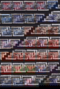 1943-1949 Republic of China, Tax Stamps with Silver and Gold Yuan ovpts, Chan 20: This comprehensive group of tax stamps was issued by the Republic of China between 1943 and 1949 during a period of intense hyperinflation and monetary reform. Originally denominated in the pre-war cu
