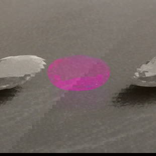 Natural Untreated 1.85 ct Purplish Red Ruby, Oval Mixed Cut, Afghanistan: A finely faceted natural ruby of exceptional character, this 1.85 carat gemstone exemplifies the unenhanced beauty and rarity of untreated corundum sourced from the storied gem-producing regions of Af