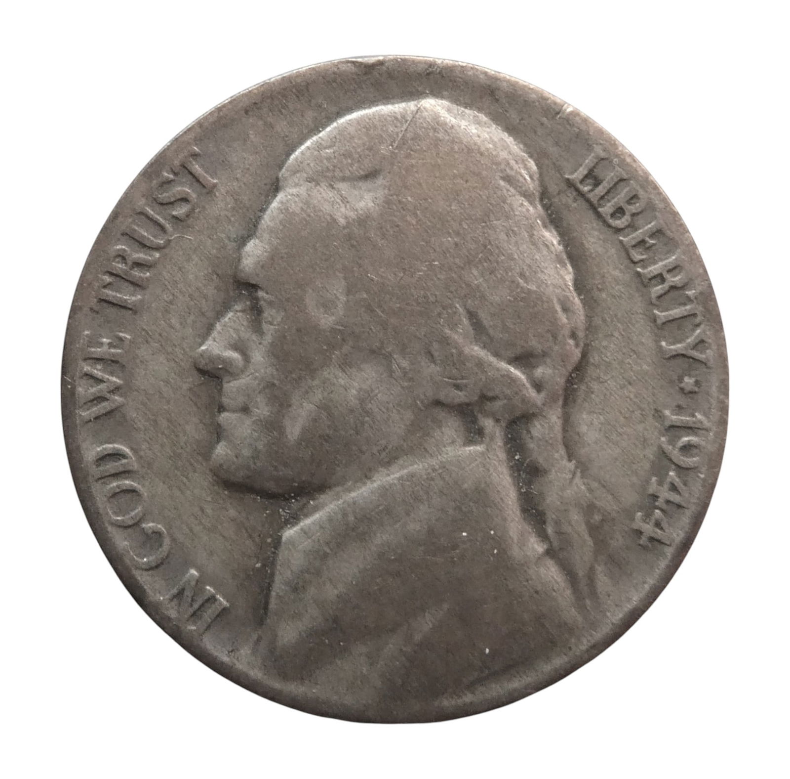 1944 Jefferson War Nickel, Silver Alloy, Philadelphia Mint (1 of 2)